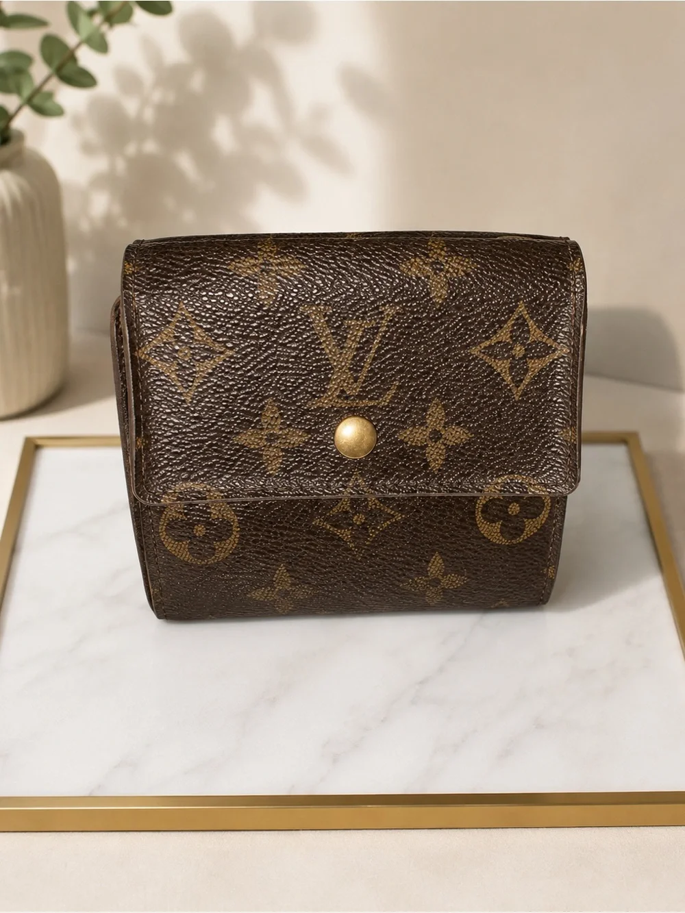 Authentic Vintage Louis Vuitton Brown Monogram Wallet